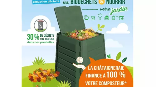 Début de la distribution de composteurs sur le territoire de la Châtaigneraie Cantalienne 